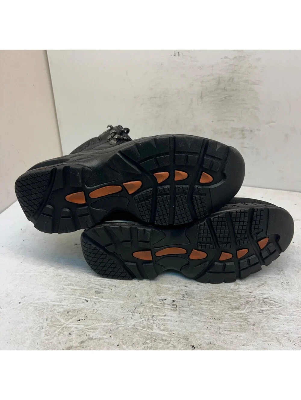 Trojan Men's Mid-Cut Safety Toe Plate Lace-Up WP Work Boots P9826 Black Size 8M